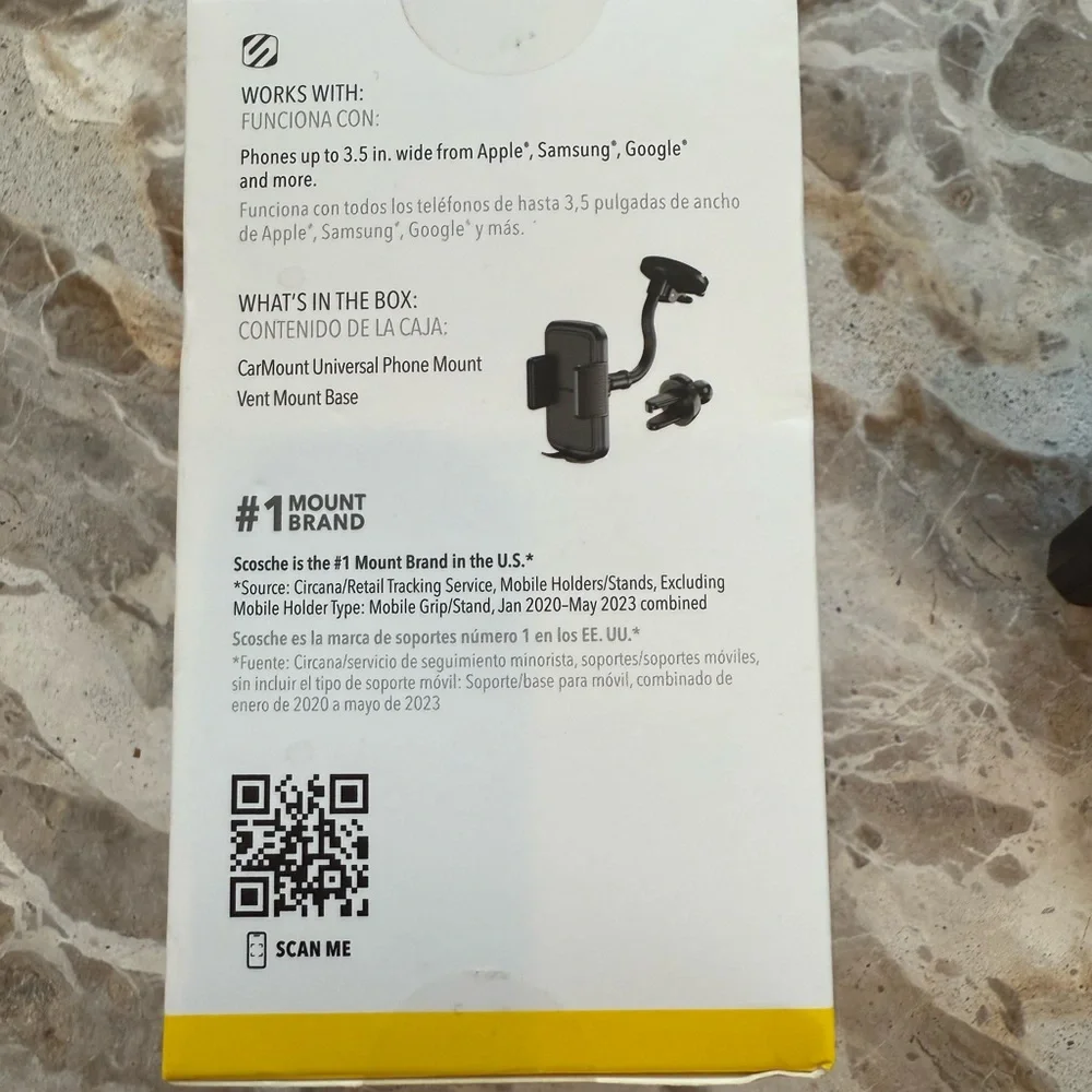 Scosche Black Car Phone Mount